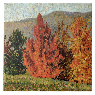 Azulejo Paisaje del otoño, c.1903 (aceite en lona)