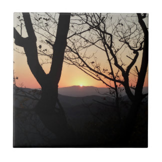 Azulejo Paisaje del Parque Nacional Shenandoah Sunset