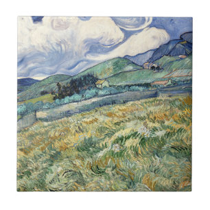Azulejo  Paisaje desde Saint-Rémy por Vincent Van Gogh 