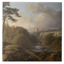 Paisaje histórico inglés en el condado de Derbyshi