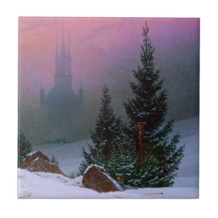 Azulejo Paisaje invernal Caspar David Friedrich