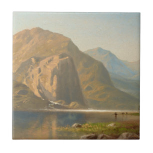 Azulejo Paisaje majestuoso yosemite de Albert Bierstadt