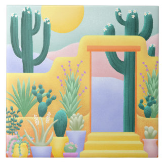 Azulejo Paisaje paisajístico del desierto del suroeste de