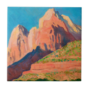 Azulejo Paisaje, Parque Nacional de Zion, por Maynard Dixo