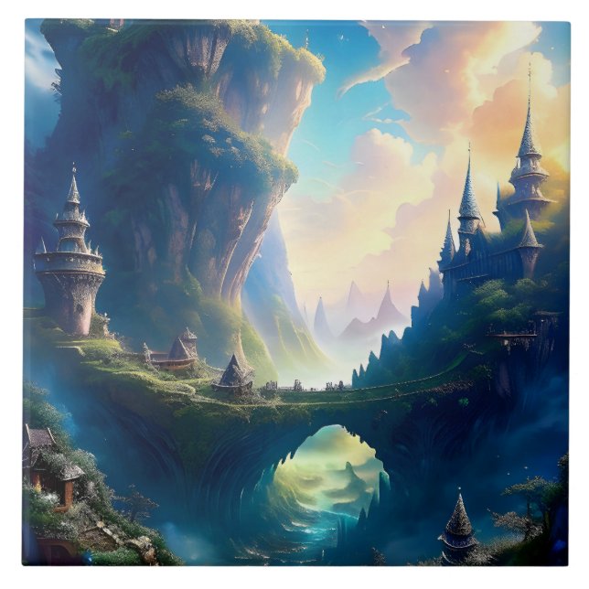 Azulejo Paisaje pintoresco 5 (Frente)