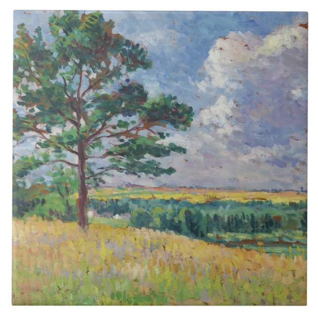 Azulejo Paisaje rural alrededor de Méréville, Francia (Art (Frente)