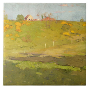 Azulejo Paisaje rural francés (por Georg Pauli)