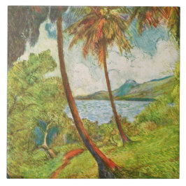 Azulejo Paisaje tropical en Martinica (Charles Laval)