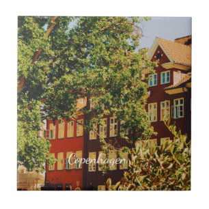 Azulejo Paisaje urbano de Copenhague - Dinamarca