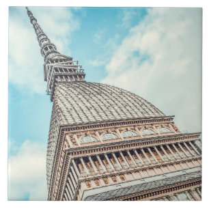 Azulejo Paisaje urbano de Mole Antonelliana, Turín, Italia
