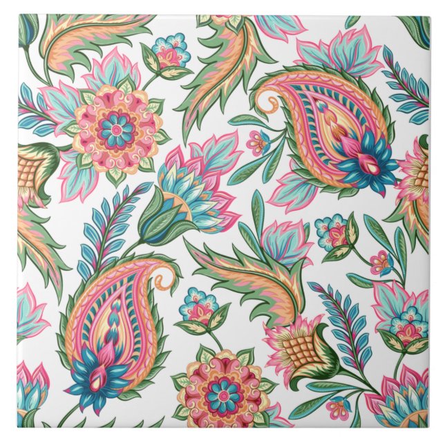 Azulejo Paisley Ceramic Tile (Frente)