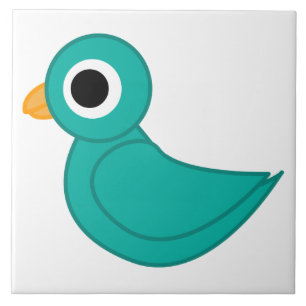Azulejo Pájaro azul lindo
