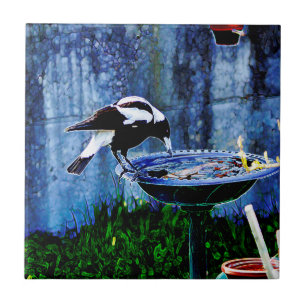 Azulejo Pájaro de consumición