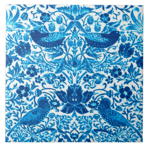 Azulejo Pájaro de Nouveau del arte y tapicería de la flo