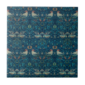 Azulejo Pájaro de William Morris, arte textil de jardín vi