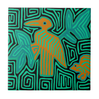 Azulejo Pájaro Tropical