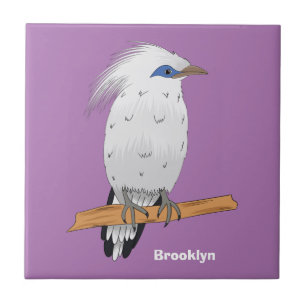 Azulejo Pájaro tropical exótico de Bali Mina