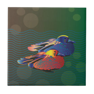 Azulejo Pájaros tipo pato