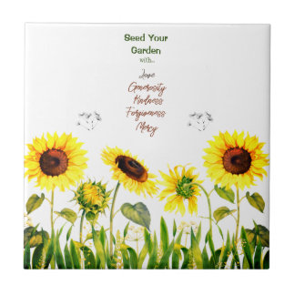 Azulejo Palabras de guión de 'Seed Your Garden'