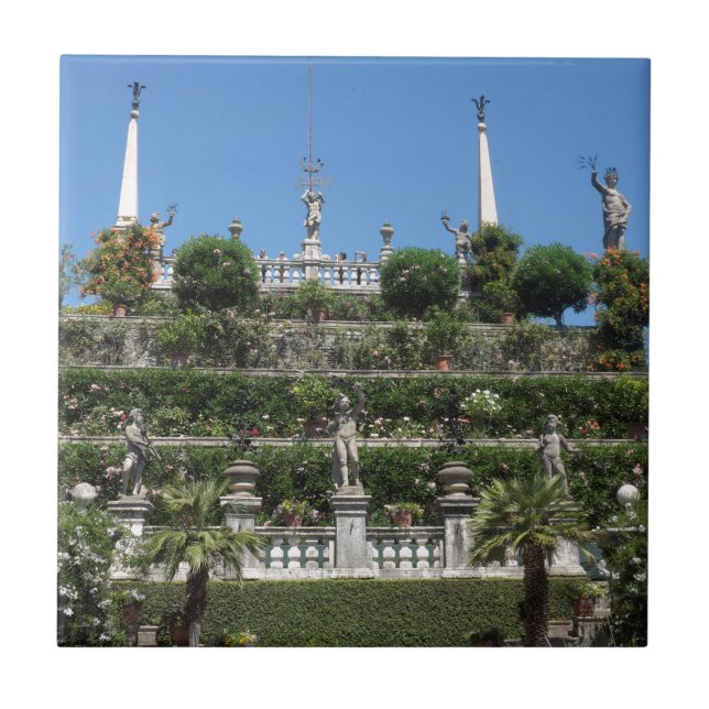 Azulejo Palacio Borromeo en Stresa, Italia (Frente)