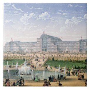 Azulejo Palacio cristalino, Sydenham, c.1862 (litho del