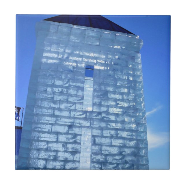 Azulejo Palacio de hielo en el Carnaval de Quebec, Canadá (Frente)