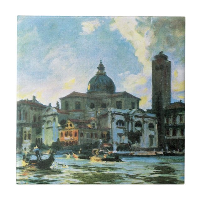Azulejo Palazzo Labia, Venecia, por John Singer Sargent (Frente)