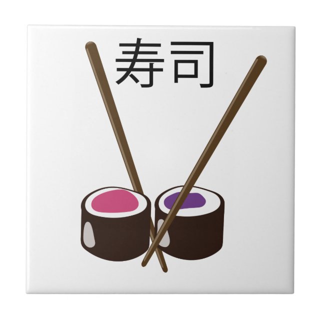 Azulejo Palillos japoneses para sushi (Frente)