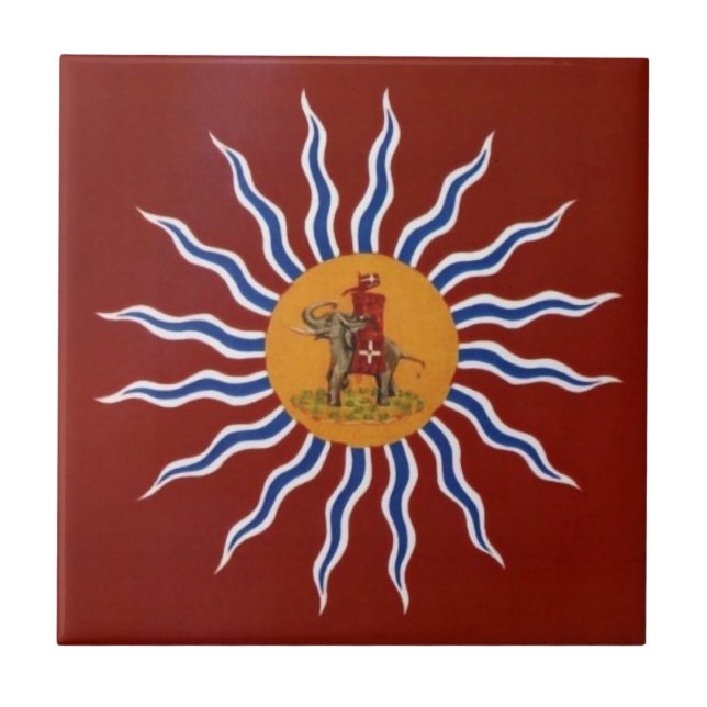 Azulejo Palio Di Siena Contrada della Torre ( Torre)  (Frente)