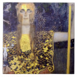 Azulejo Pallas Athena, Gustav Klimt<br><div class="desc">Gustav Klimt (14 de julio de 1862 - 6 de febrero de 1918) era un pintor simbolista austríaco y uno de los miembros más destacados del movimiento secesión de Viena. Klimt es conocido por sus pinturas, murales, bocetos y otros objetos artísticos. Además de sus obras figurativas, que incluyen alegorías y...</div>