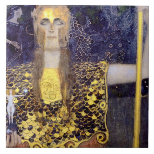 Azulejo Pallas Athena, Gustav Klimt