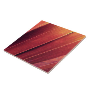 Azulejo Palm Fronds in Rust and Gold