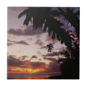 Azulejo Palmeras en el mar