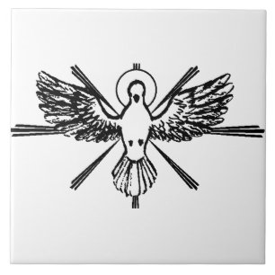 Azulejo Paloma del Espíritu Santo Confirmación Religiosa y
