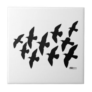 Azulejo Palomas de vuelo volador
