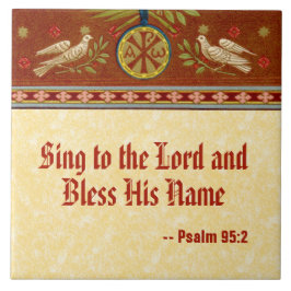 Azulejo Palomas y Medallón después de Santa Cecilia (SNV 3