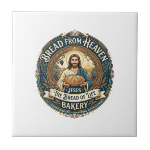 Azulejo Pan Del Cielo Jesús Pan De Vida Panadería Cristian