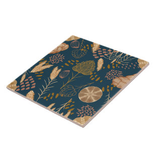 Azulejo Panadería en llamas: Pan y cebada artesanal, Verde