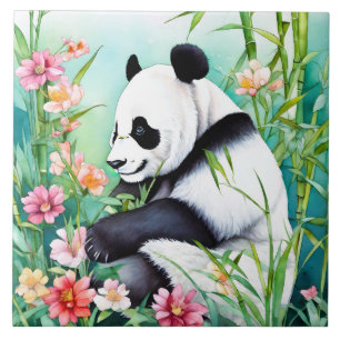 Azulejo Panda Bear