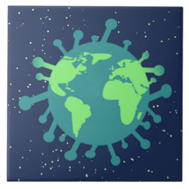 Azulejo Pandemia global (partícula viral) (infección viral