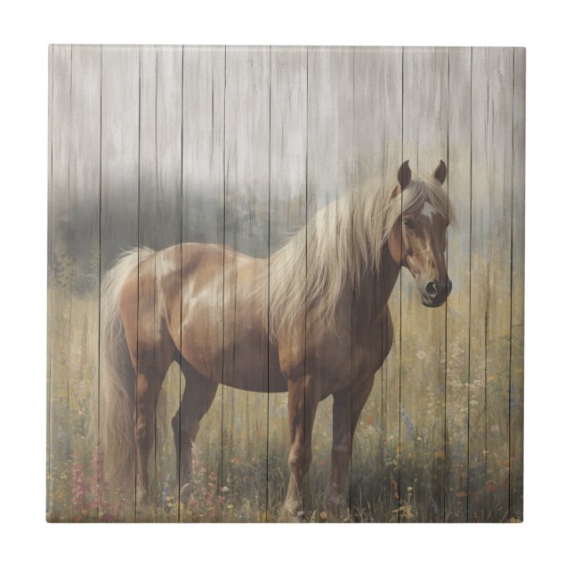Azulejo Paneles de madera de caballo estilo granja (Frente)