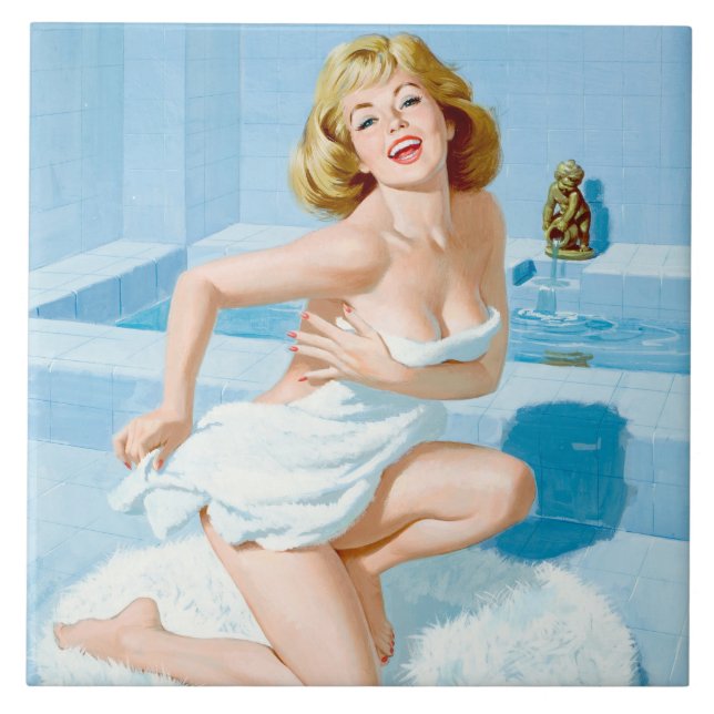 Azulejo Pañón de baño hacia arriba (Frente)