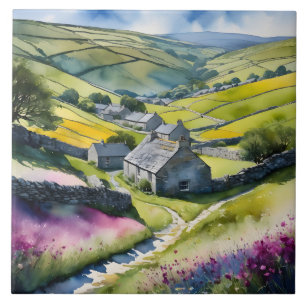 Azulejo Panorama de "Glen Garlands" en Yorkshire Dales