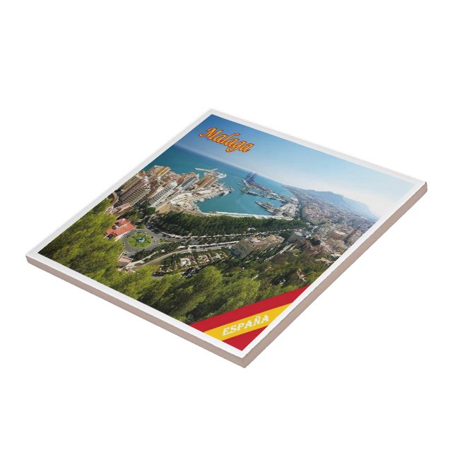 Azulejo panorama de zES032 de MALAGA, España, Europa, (Lado)