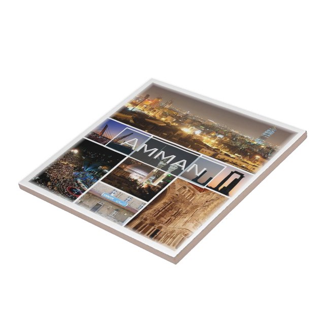 Azulejo panorama de zJO005 AMMAN, Jordania, Asia, (Lado)