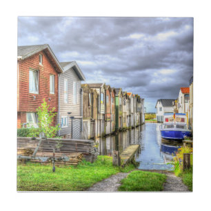 Azulejo Panorama Escenario De Buques En El Puerto De Bunga