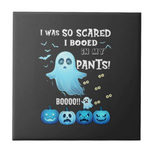 Azulejo Pantalones Abucheados Calabazas Azules Fantasma de