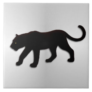 Azulejo Pantera negra en plata