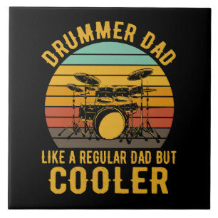 Azulejo Papa Baterista Como Un Papa Normal Pero Más Guay