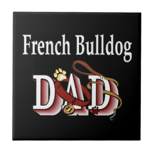 Azulejo Papá Bulldog francés